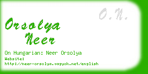 orsolya neer business card